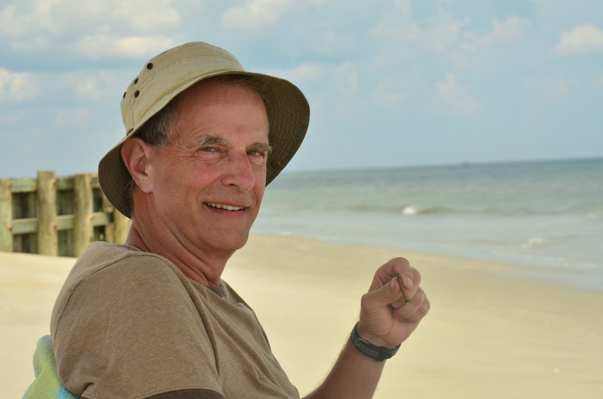 Ed Haynsworth Jr. at the beach